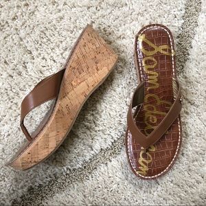 Sam Edelman Cork Wedge Sandals